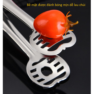 INOX 304 Kẹp Táo Gắp Thức Ăn, Đồ Nướng BBQ Bánh Mì, Bít Tết, Thép Không Gỉ , Mẫu Mới Bền Đẹp