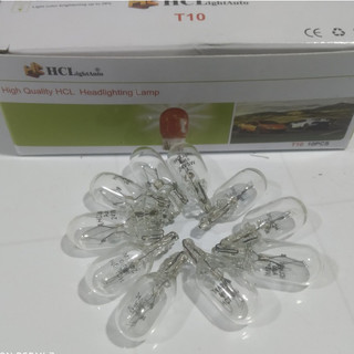 Bóng đèn Halogen T10, bóng đèn sợi đốt T10 màu trắng điện 12v 24v.