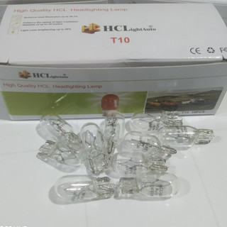 Bóng đèn Halogen T10, bóng đèn sợi đốt T10 màu trắng điện 12v 24v.