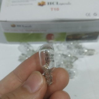 Hộp 10 Bóng đèn Halogen T10, bóng đèn sợi đốt T10 màu trắng điện 12v 24v.