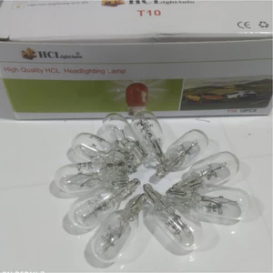 Hộp 10 Bóng đèn Halogen T10, bóng đèn sợi đốt T10 màu trắng điện 12v 24v.