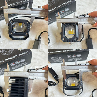 Đèn led bi trợ sáng, Đèn led bi mắt vuông siêu sáng dành cho ô tô, xe máy (1 chiếc)