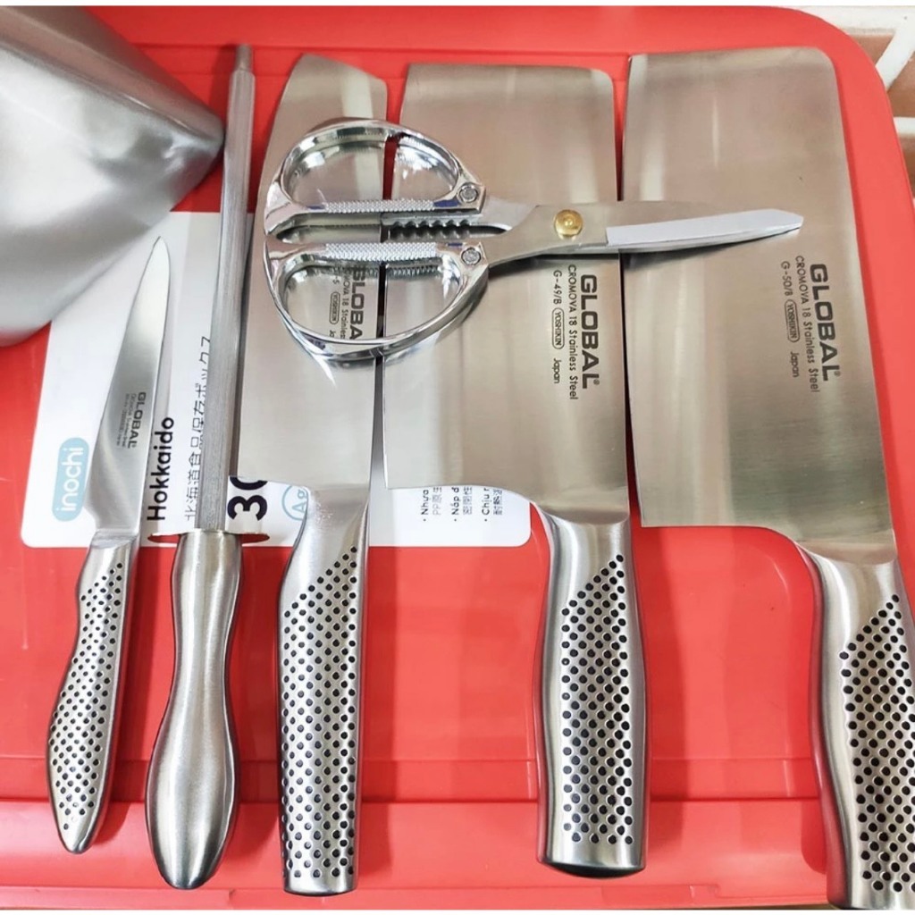 Global Yoshikin Set Di Coltelli Giapponesi, Argento, Modello CRA O Pelapatate - 2