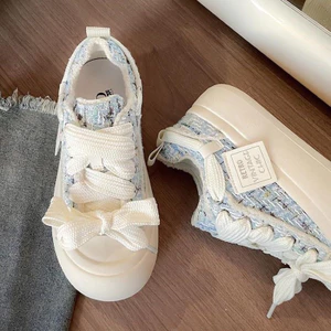 Giày Thể Thao Sneaker Phối Dạ Đế Độn Xinh Đi Học Đi Chơi