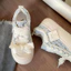Giày Thể Thao Sneaker Phối Dạ Đế Độn Xinh Đi Học Đi Chơi