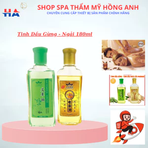 Tinh Dầu Gừng Nóng Chai 180ml Massage Body, Đả Thông Kinh Lạc Giảm Béo Dưỡng Sinh Spa.