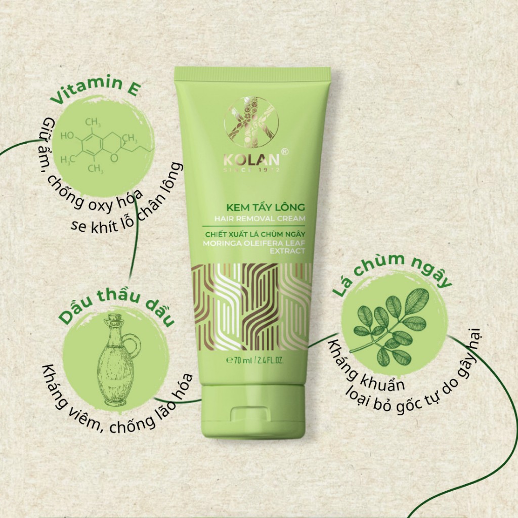 [Date 08/2026] Gel dịu da 30ml Chiết Xuất Chùm Ngây Lành Tính - KOLAN