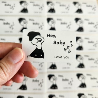 Set 50 tem dán trang trí cute, dễ thương hộp gói hàng, kích thước 5x3cm, có sẵn keo dán