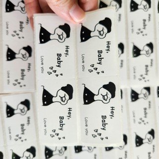 Set 50 tem dán trang trí cute, dễ thương hộp gói hàng, kích thước 5x3cm, có sẵn keo dán