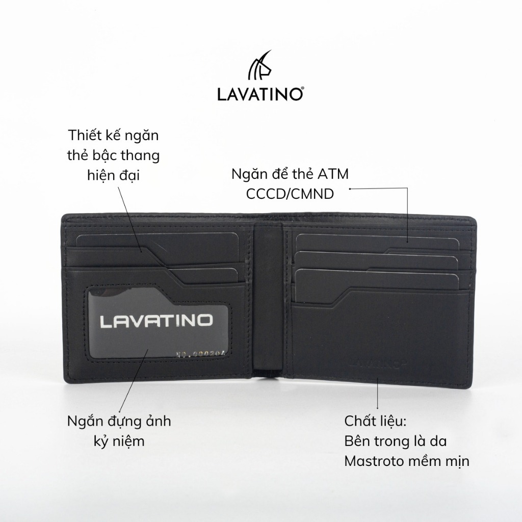 Ảnh Ví Nam Cao Cấp Da Bò EPI Hàng Hiệu Chính Hãng LAVATINO - Florence 50 3