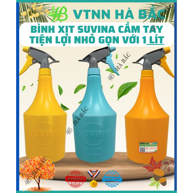 Bình xịt tay tưới cây 1 Lít Suvina - Công nghệ Nhật Bản [Hàng chính hãng] [CHỌN MÀU GHI CHÚ ĐẶT HÀNG]