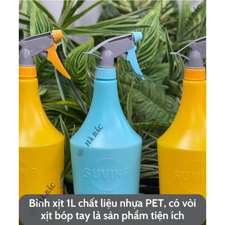 Bình xịt tay tưới cây 1 Lít Suvina - Công nghệ Nhật Bản [Hàng chính hãng] [CHỌN MÀU GHI CHÚ ĐẶT HÀNG]