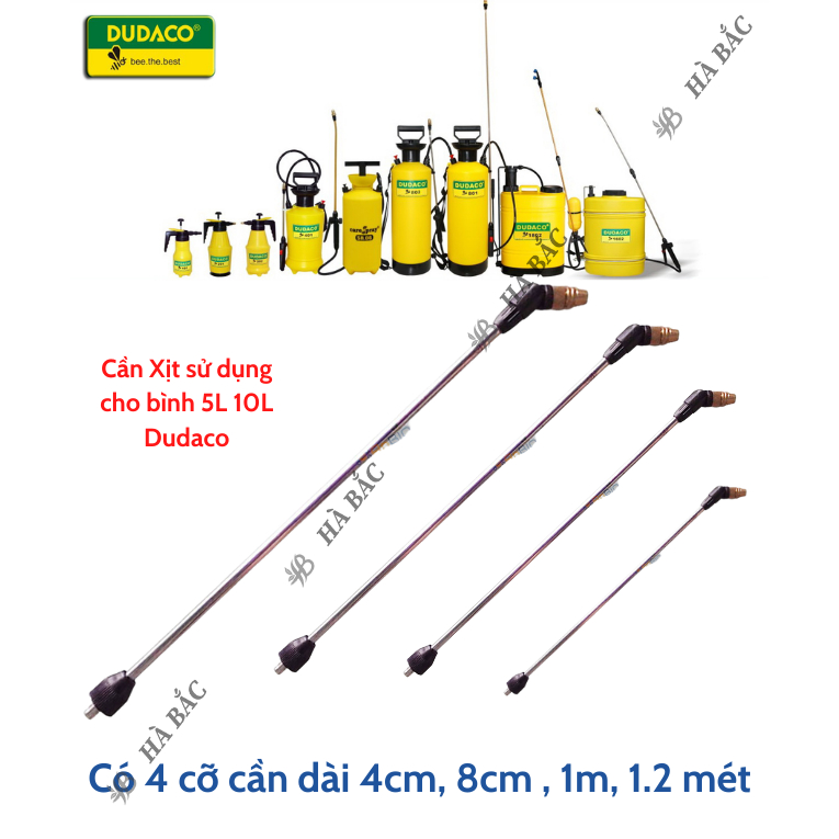 Cần xịt tay bóp 40cm đến 1M2 và Dây bình xịt DUDACO, Ron sin, Tay Bơm 5 Lít, 10 Lít [CHÍNH HÃNG 100%]