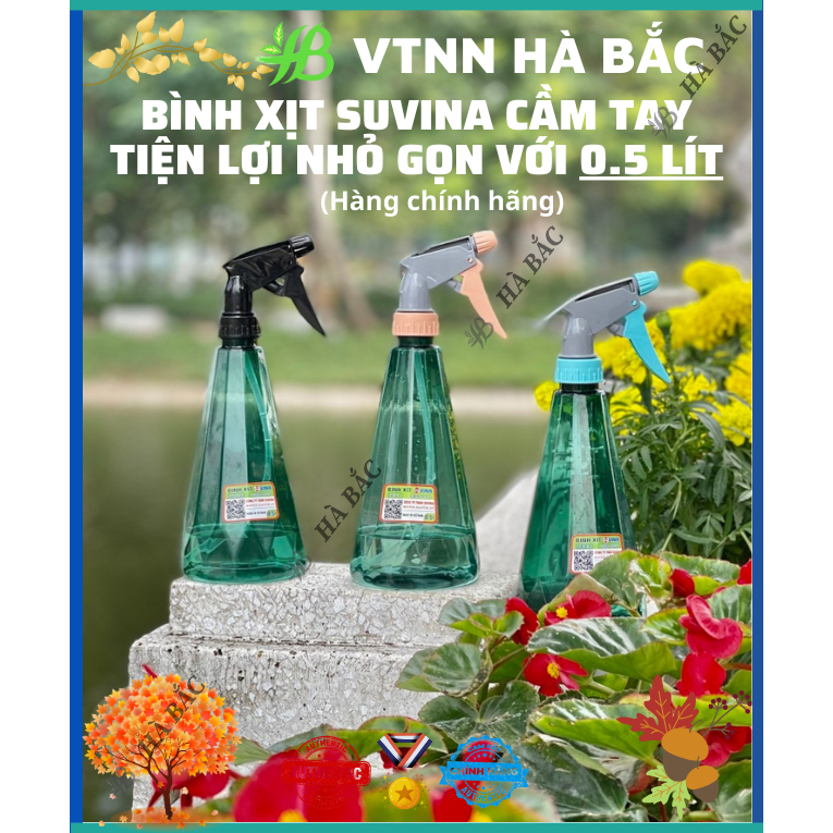 Bình xịt tay tưới cây 0.5 Lít Suvina - Công nghệ Nhật Bản [Hàng chính hãng]