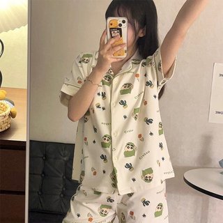 Bộ Ngủ, Đồ Ngủ Pijama Set Mặc Nhà Bò Sữa Dáng Cộc NASU MAY