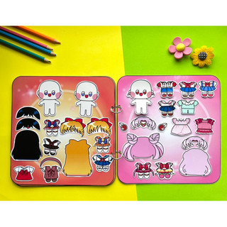 Đồ chơi Bộ sưu tập búp bê giấy Thuỷ Thủ mặt trăng - Búo bê giấy Pighabdmade