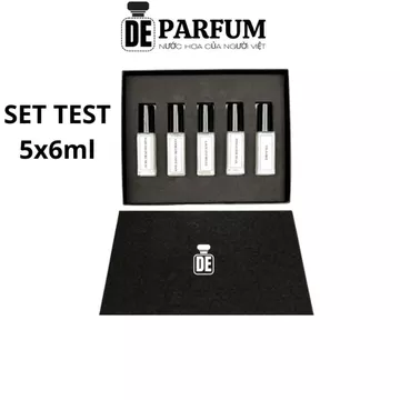 Bộ test nước hoa De Parfum , hộp gồm 5 chai mỗi chai 6ml