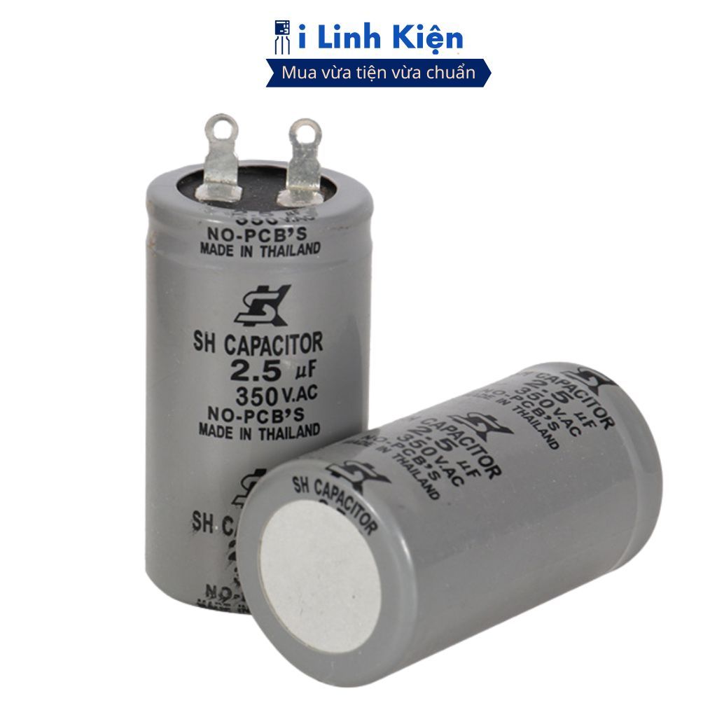 Tụ điện tròn 2.5uF 3.5uF 4uF 350V tụ dầu dùng thay thế cho quạt trần chính hãng iLinhkien