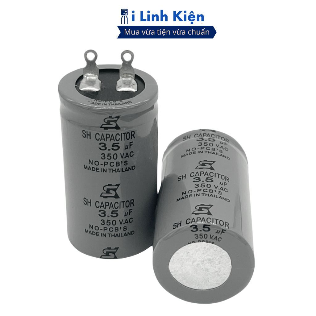 Tụ điện tròn 2.5uF 3.5uF 4uF 350V tụ dầu dùng thay thế cho quạt trần chính hãng iLinhkien