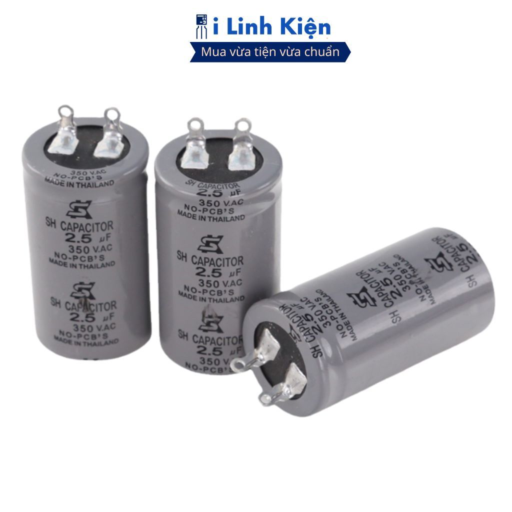 Tụ dầu 2.5uF 3.5uF 4uF điện áp 350VAC tụ quạt trần chính hãng iLinhkien.