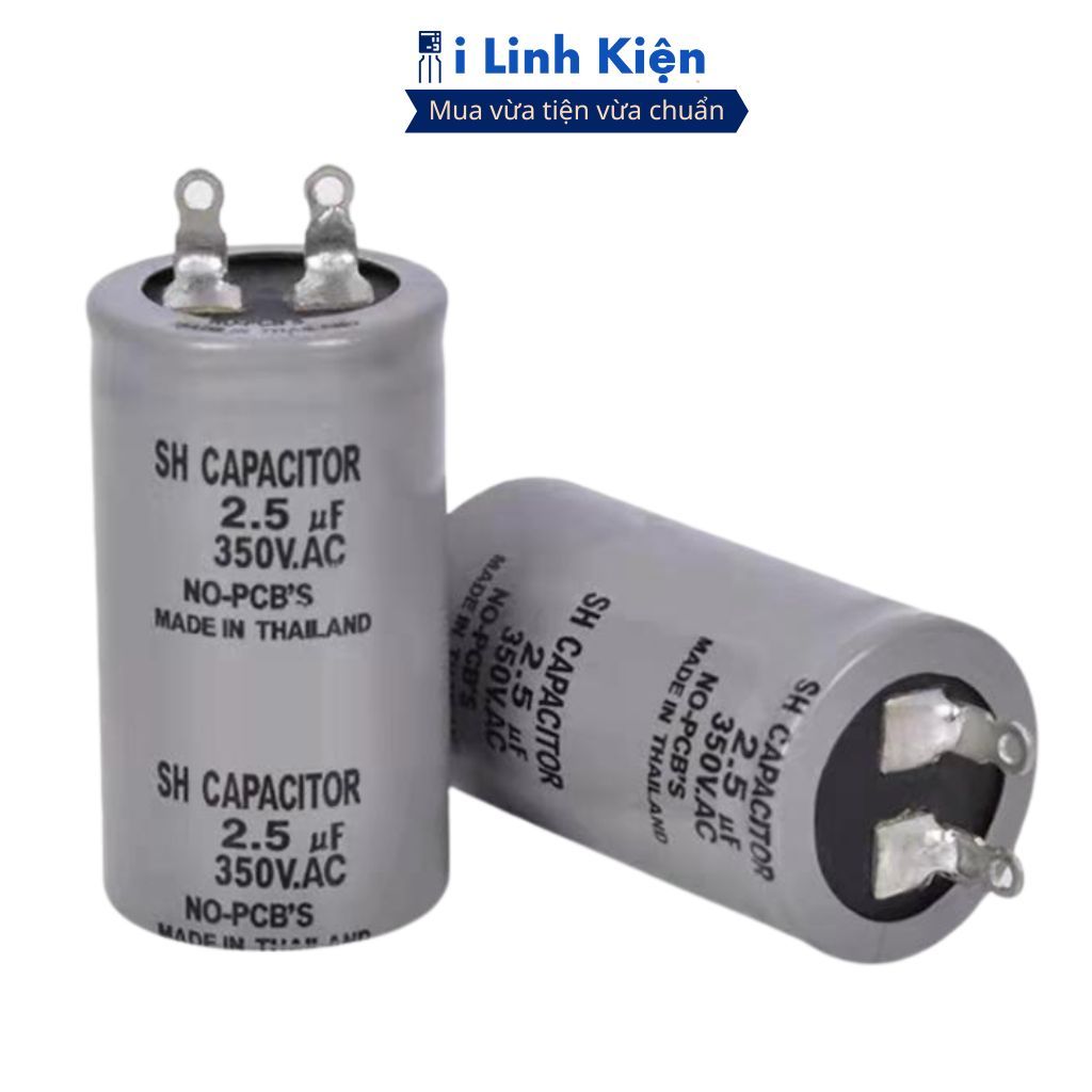 Tụ dầu 2.5uF 3.5uF 4uF điện áp 350VAC tụ quạt trần chính hãng iLinhkien.