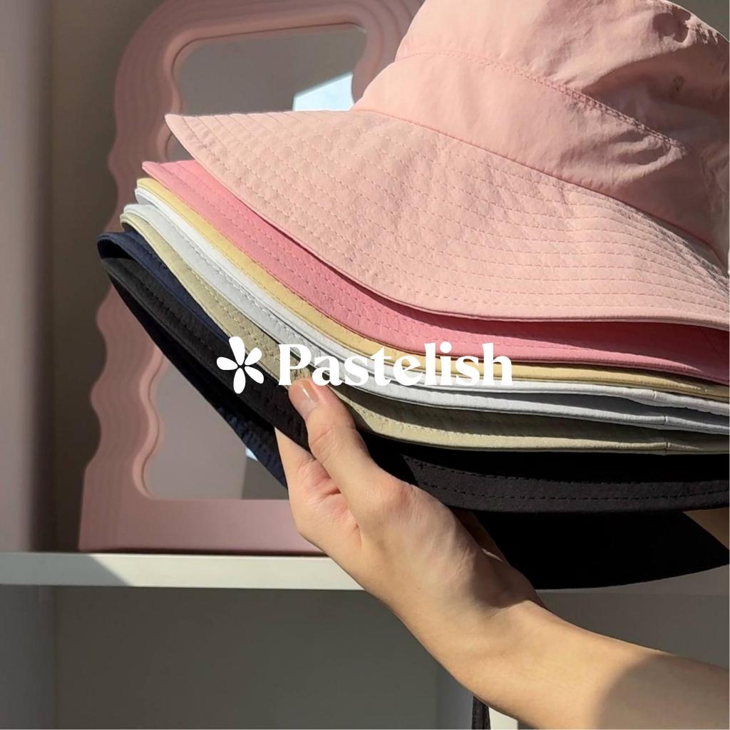Mũ Nón Bucket VÀNH TO PHỐI HẠT Pastel Pastelish-Phong Cách Hàn Quốc