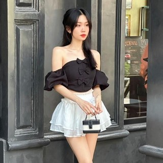 Áo nữ thời trang Nơ dáng crop Sexy New
