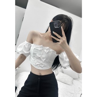 Áo nữ thời trang Nơ dáng crop Sexy New