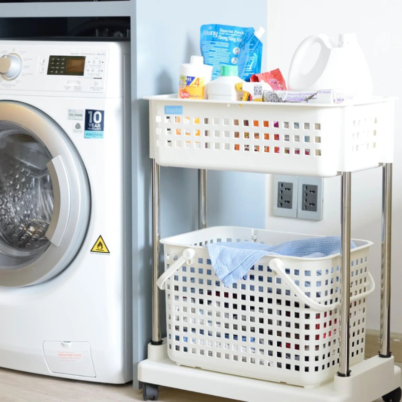 CHÍNH HÃNG INOCHI - Kệ giặt di động, kệ đựng đồ có bánh xe di chuyển (tiêu chuẩn Nhật Bản)