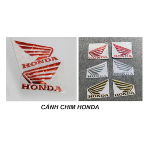 Logo cánh chim Honda xi nổi cực đẹp. Dán các dòng xe máy Honda WAVE, Future. Trang trí xe