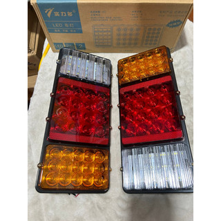 Đèn hậu xe tải led 3 ngăn 2003A chống nước điện 12v 24v (Giá 1 chiếc)