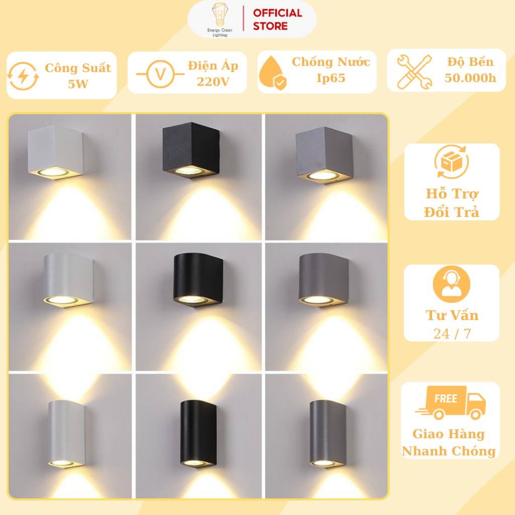 Đèn Gắn Tường , Đèn Ngoài Trời Energy Green Lighting - DT-1877 Tròn, DT ...