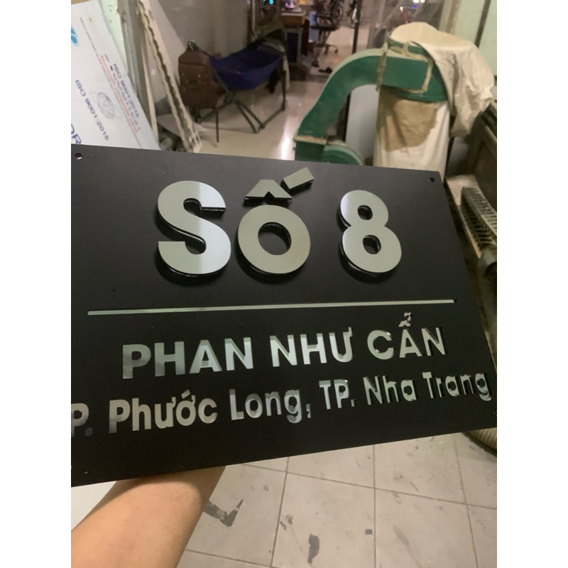 Bảng, biển số nhà Alu phũ nhôm số nổi 2 lớp sang trọng cao cấp. thiết kế theo yêu cầu