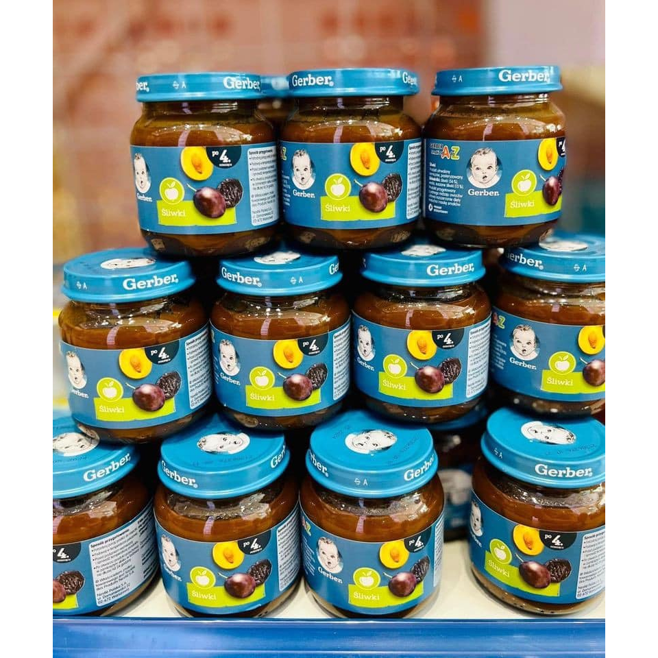 Mận nghiền gerber Nga, giành cho bé khó tiêu Tibongstore