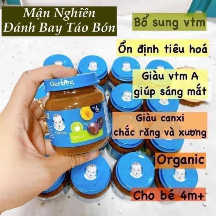 Mận nghiền gerber Nga, giành cho bé khó tiêu Tibongstore