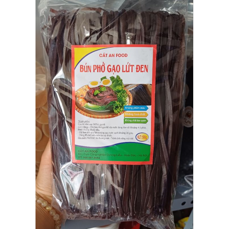 (500gr) Bún Gạo Lứt Đen