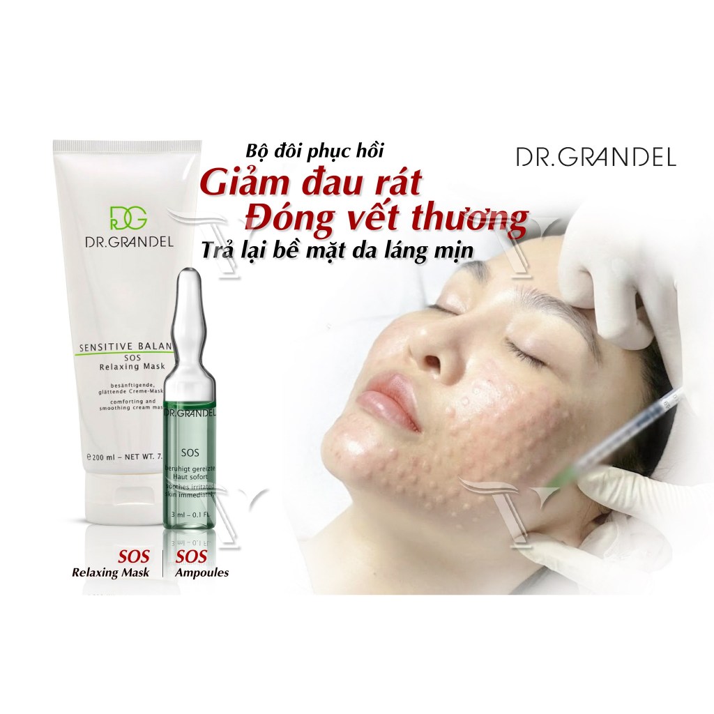 Tinh Chất Cấp Cứu Làn Da Dr. Grandel  , Giảm Kích Ứng Tức Thì , SOS Ampoule  9ml