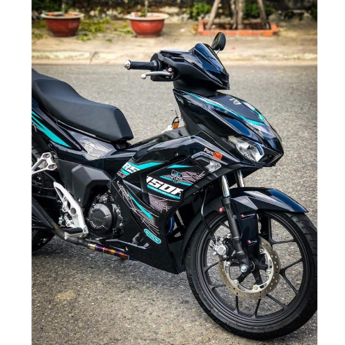 TEM DÁN RS150R XE WINNER X V3 MÀU ĐEN XANH NGỌC CỰC ĐẸP | Shopee Việt Nam