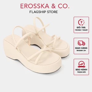 - Sandal nữ cao gót phối dây quai ngang dây mảnh màu nude cao 9cm - SB036
