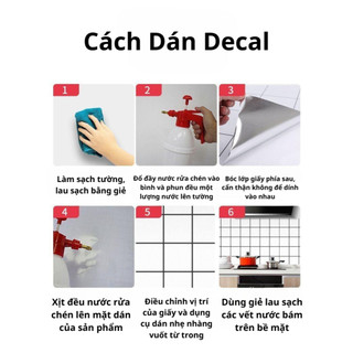 Cuộn 10m Decal dán bếp tráng nhôm, dán tường, dán bàn, khổ rộng 60cm chống nước chịu được nhiệt độ cao dễ lau chùi