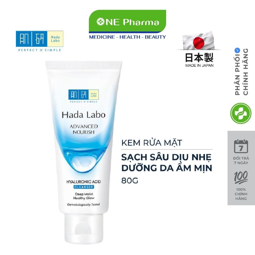 Kem Rửa Mặt Hada Labo Advanced Nourish Sạch Sâu Dưỡng Ẩm 80g Shopee