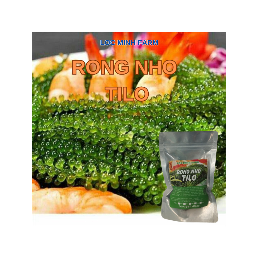 [1kg rong nho tách nước túi bự gồm 10 gói 100gr] rong ngon dành cho gia ...
