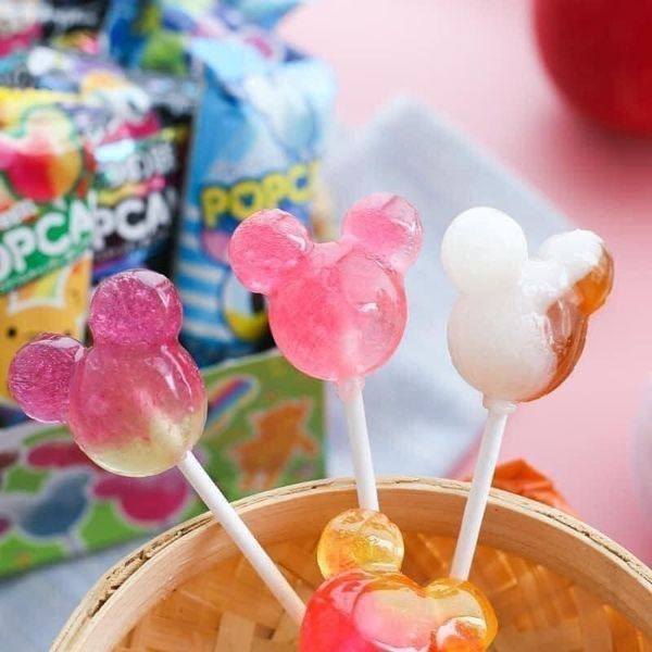 Kẹo mút Popcan Glico hình chuột mickey Tibongstore (Nhật Bản)