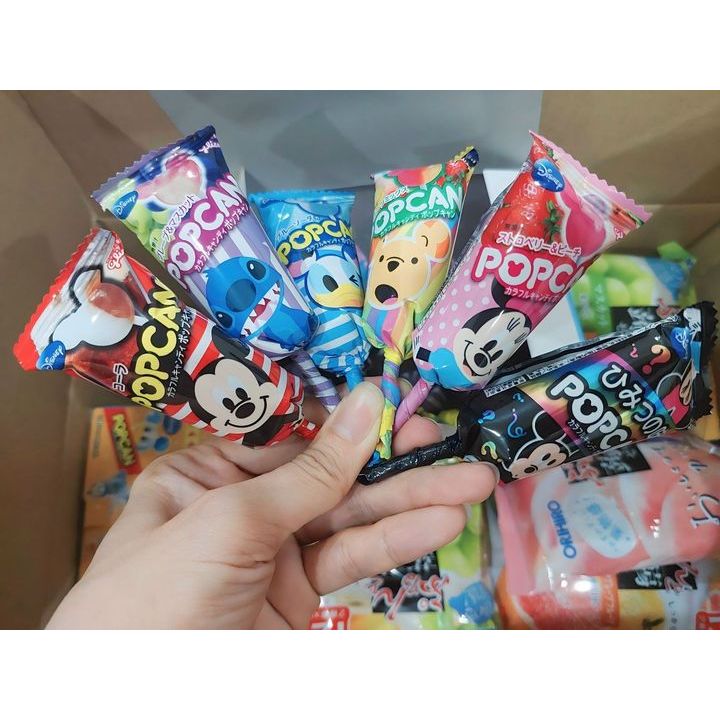 Kẹo mút Popcan Glico hình chuột mickey Tibongstore (Nhật Bản)