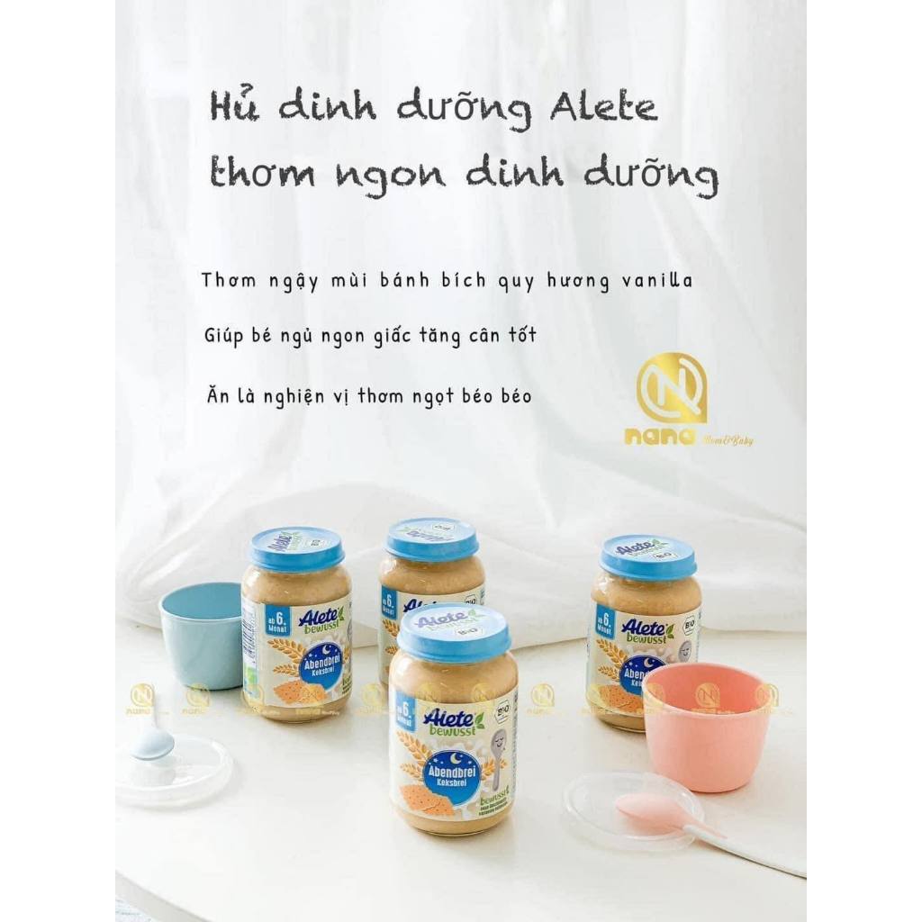 Hũ dinh dưỡng Alete ăn liền cho bé từ 6m 190gram (date 2025) Tibongstore