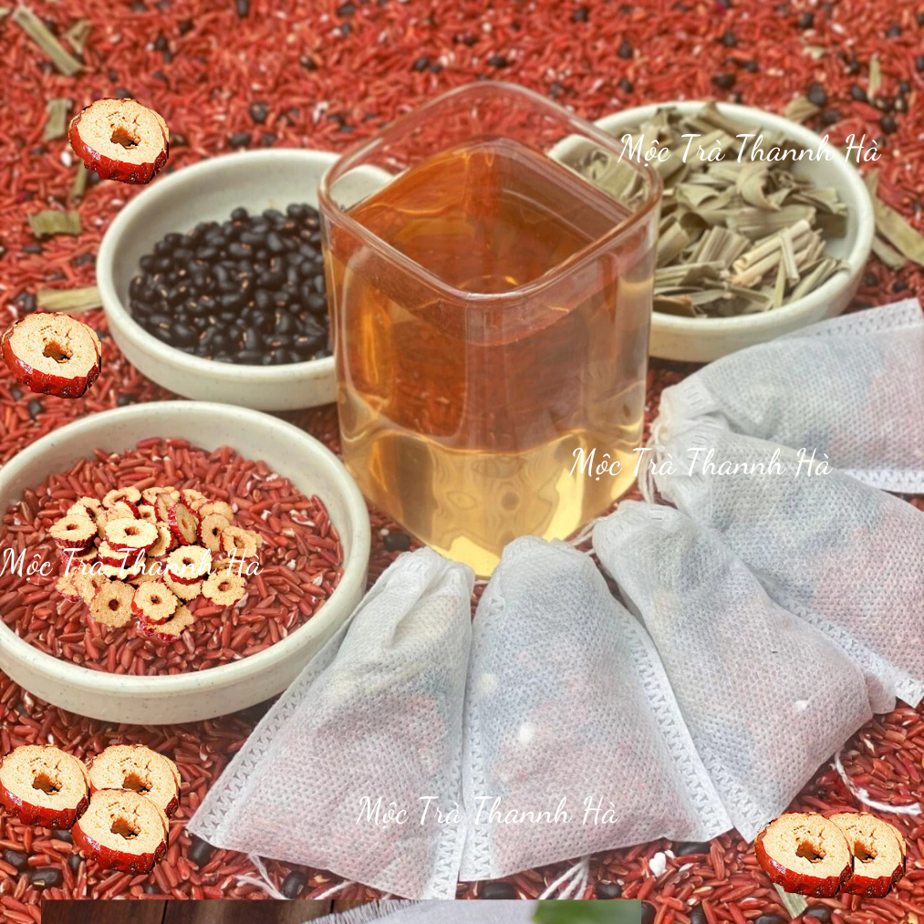 Trà Gạo Lứt Huyết Rồng Combo 2KG, Đậu Đen Xanh Lòng, Táo Đỏ, Lá Dứa – Giảm Cân, Thanh Lọc Cơ Thể
