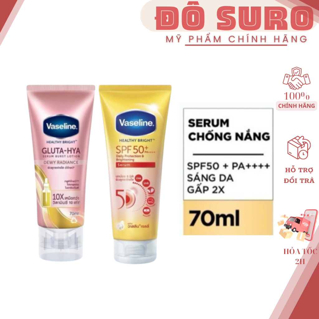 Serum Dưỡng Thể và Chống Năng Vaseline 70ml