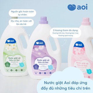 Nước giặt xả trẻ em Aoi 3L