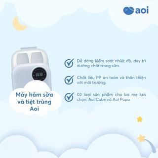 Máy hâm sữa & tiệt trùng Aoi – Màn hình LED cảm ứng, 6 chức năng