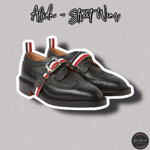 ⚡️[Hight Quality] Giày Tây Th.om Br Norwegian Split Derby Shoe - Điểm Nhấn Vạch Màu Quai Chéo Cao Cấp - Full Box TB Qccc